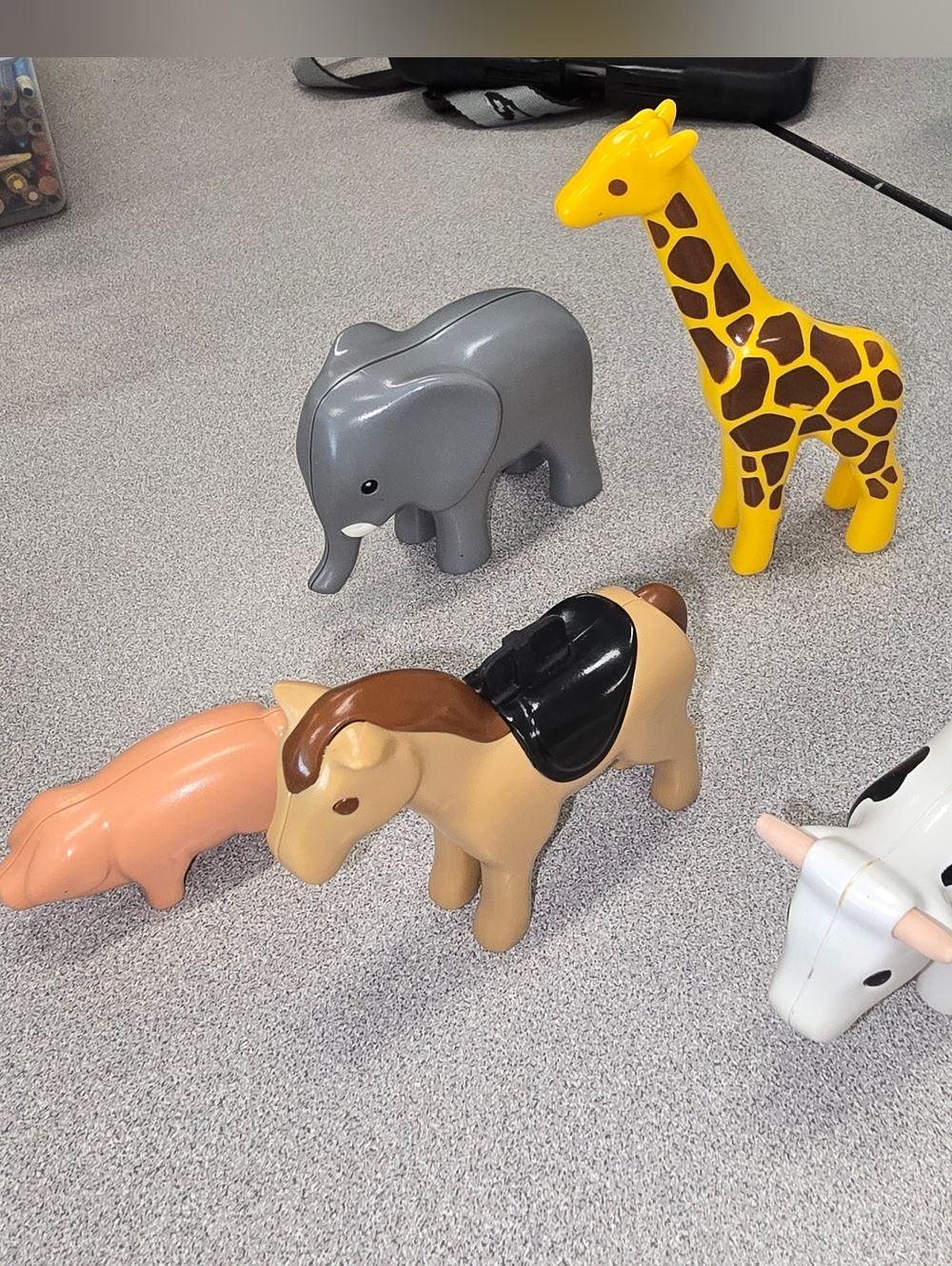 Playmobil Animal Lot Elephant Giraffe Horse Cow Pig Zoo Farm Figures